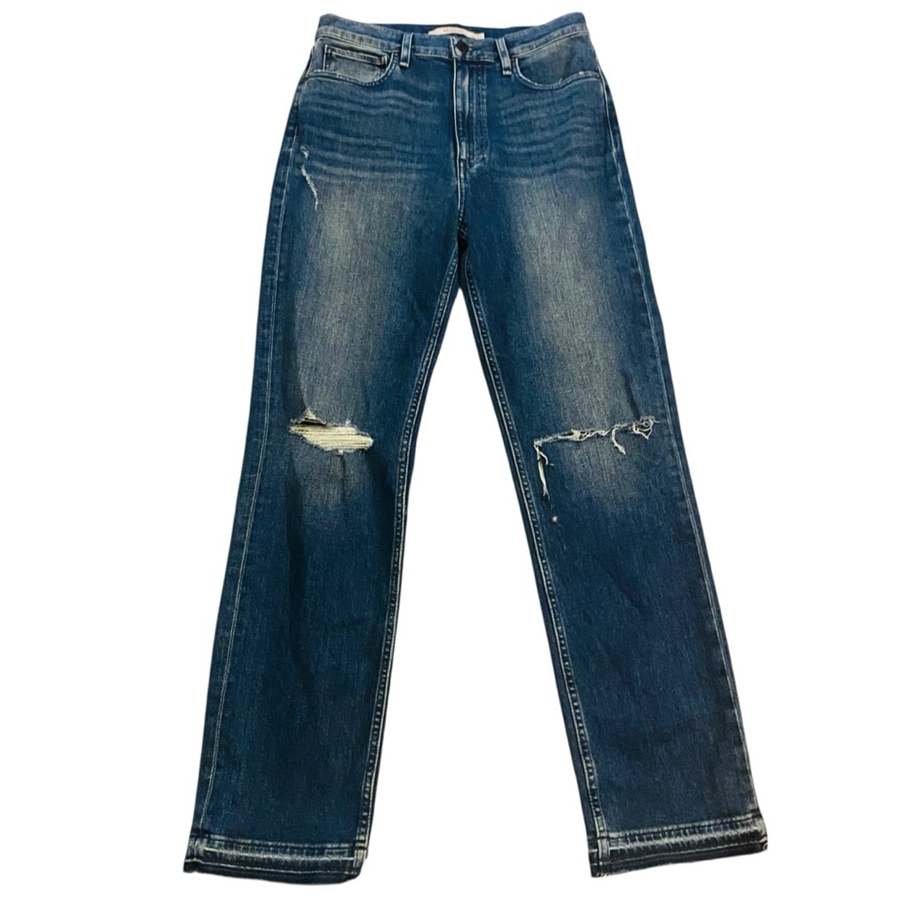 HUDSON Jade Jeans Mid Rise/High Rise Loose Fit Distressed - Picture 2 of 9